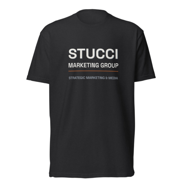 Stucci Marketing Group Logo Tee in Black, Stucci Marketing Group logo tee
