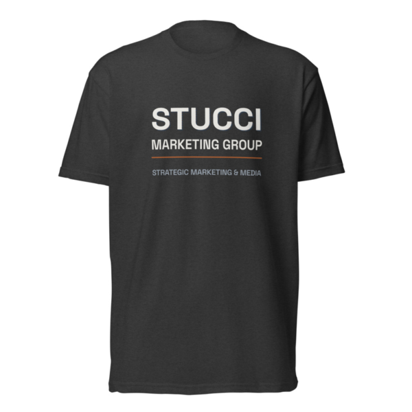 Stucci Marketing Group Logo Tee in Charcoal, Stucci Marketing Group logo tee