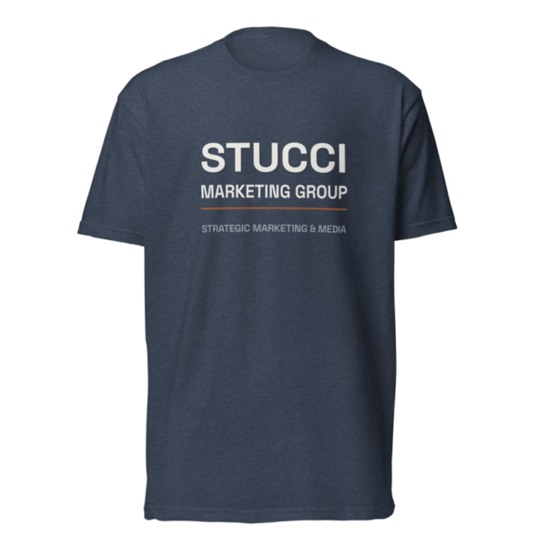 Stucci Marketing Group Logo Tee in Midnight Navy, Stucci Marketing Group logo tee