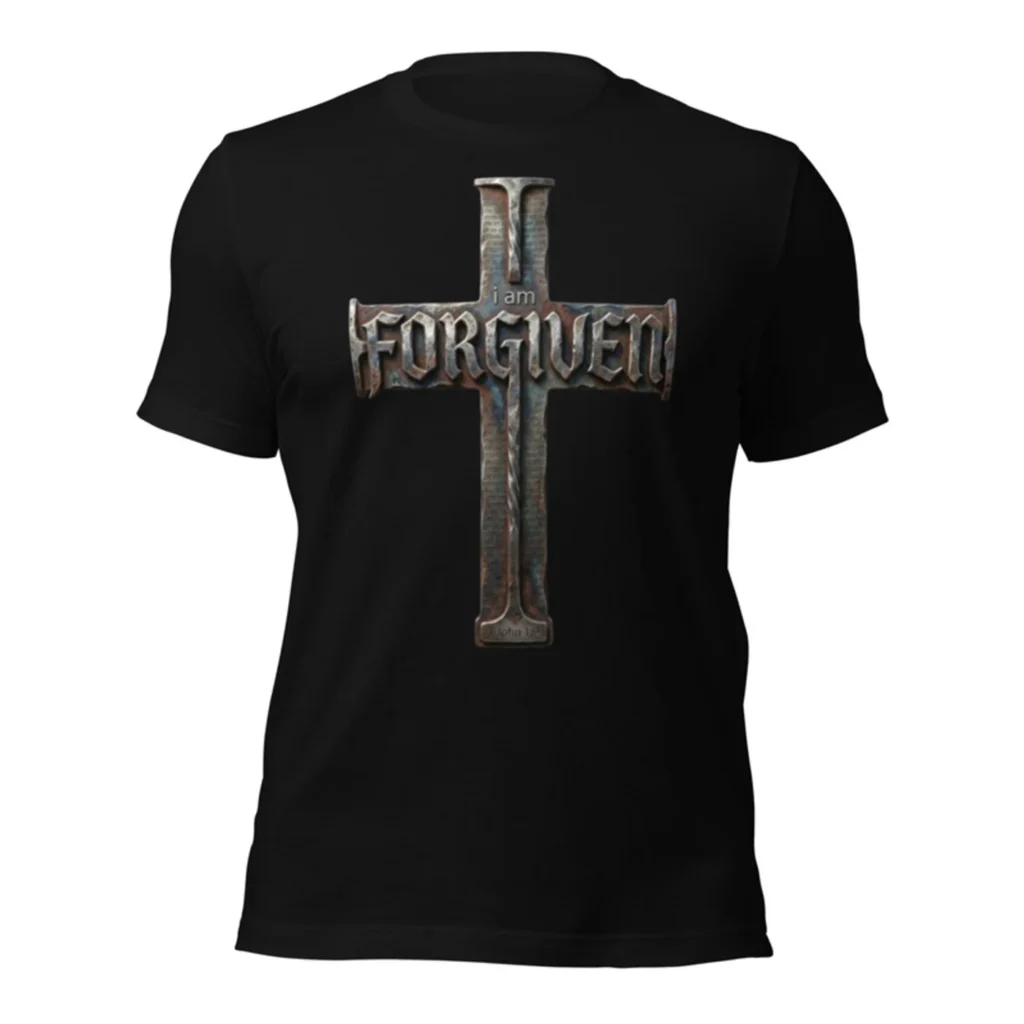 I Am Forgiven Stone Cross Tee
