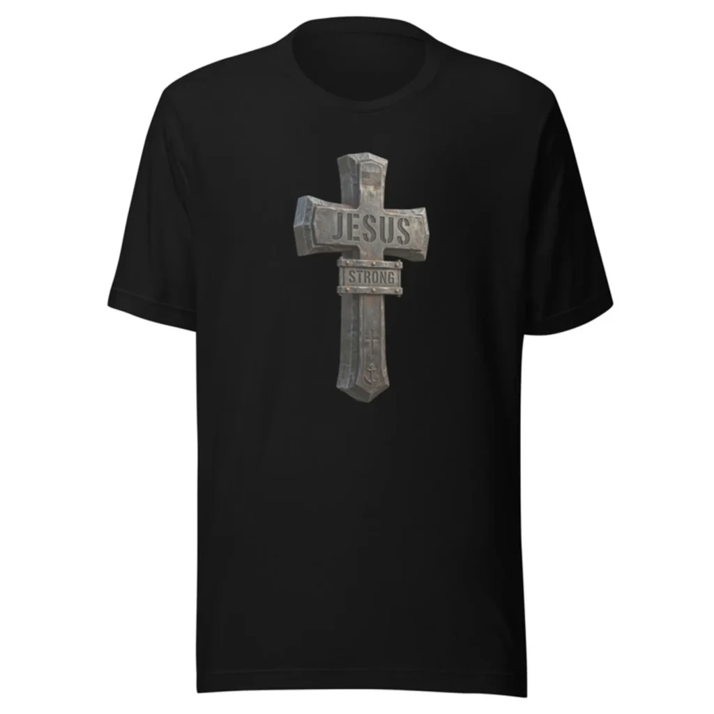 Jesus Strong Iron Cross Tee