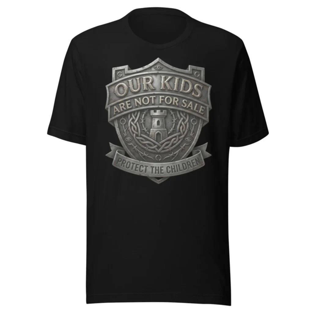Our Kids Are Not for Sale Shield Tee