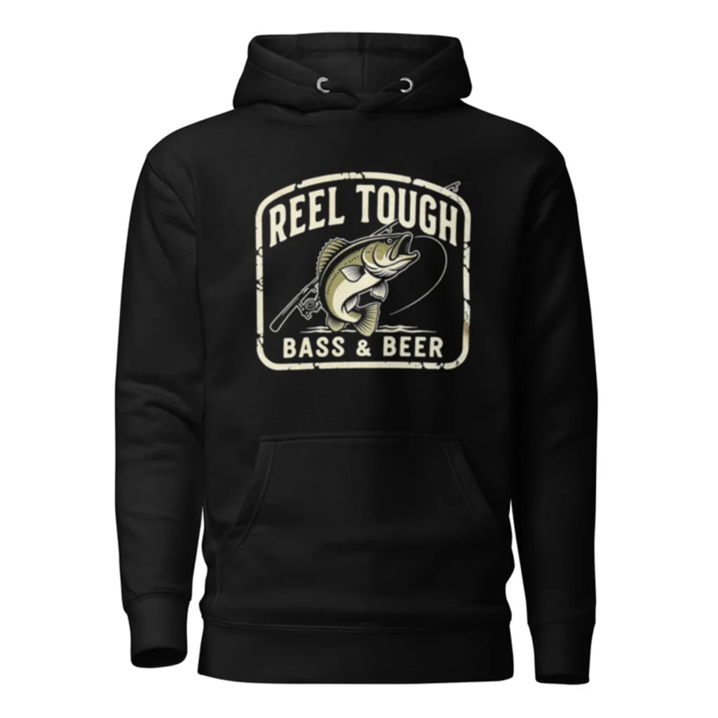 Reel Tough Bass and Beer Hoodie