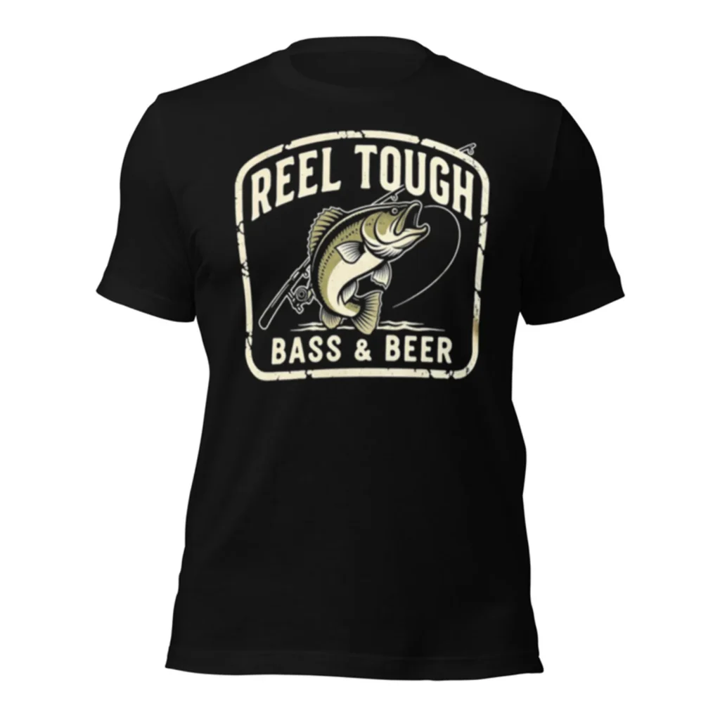 Reel Tough Bass and Beer Tee