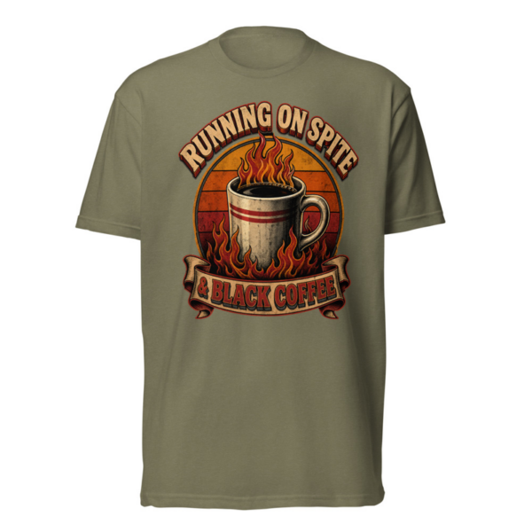 Running On Spite Tee - Military Green