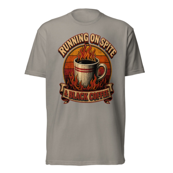 Running On Spite Tee - Stone Grey