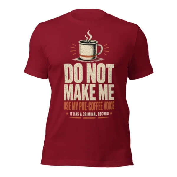 Pre-Coffee Voice Warning Tee, alternate view 2
