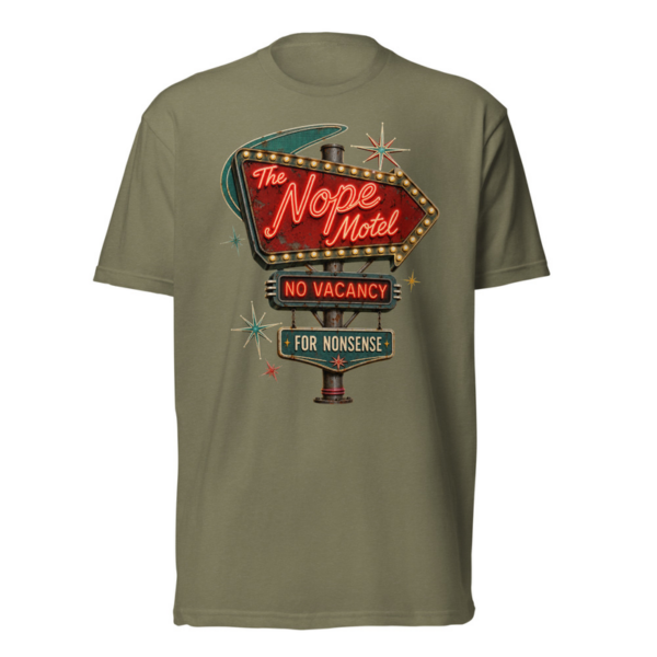The NOPE Motel Tee - Military Green
